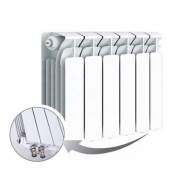 Биметаллический радиатор Rifar Base Ventil 350, 6 секций, с нижним левым подключением